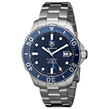 Tag Heuer Aquaracer Caliber 5 Automatic Blue Dial Silver Steel Strap Watch For Men Wan2111 Ba0822