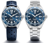 Tag Heuer Formula 1 Bucherer Blue Edition Rubber Strap Watch For Men Waz2015