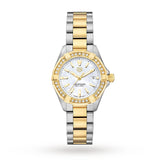 Tag Heuer Aquaracer Diamonds Mother Of Pearl Dial Two Tone Steel Strap Watch For Women Wbd1421 Bb0321