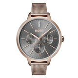 Hugo Boss Womens 1502424 Symphony Gold Tone Mesh Bracelet Watch