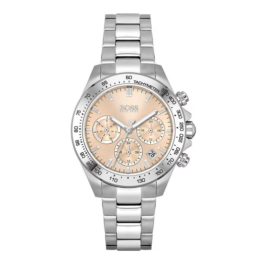 Hugo Boss Womens 1502615 Novia Stainless Steel Watch With Champagne Dial
