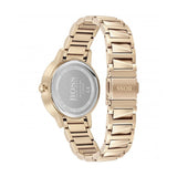 Hugo Boss Womens 1502540 Signature Rose Gold Tone Stainless Steel Watch