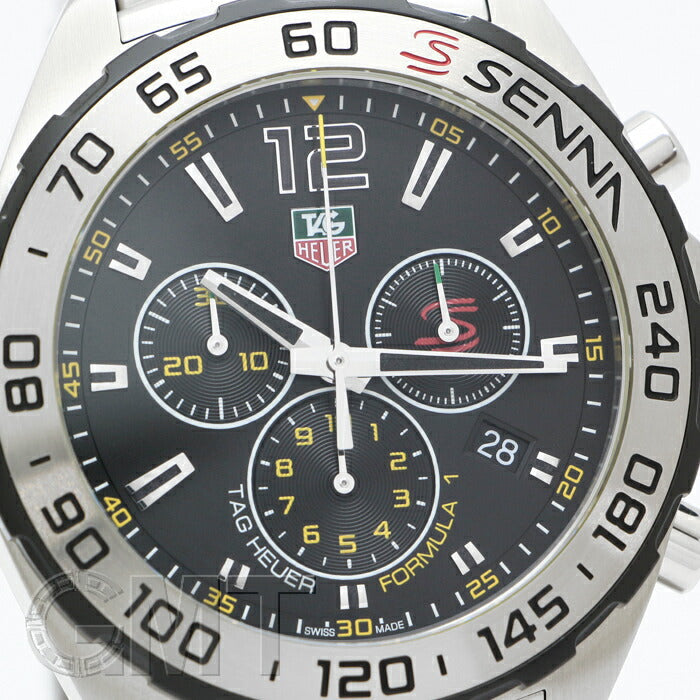 Tag Heuer Formula 1 Senna Limited Edition Chronograph Black Dial Silver Steel Strap Watch For Men Caz1013 Ba0883