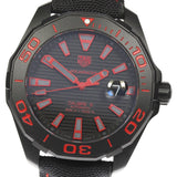 Tag Heuer Aquaracer Caliber 5 Black Dial Black Nylon Strap Watch For Men Way208a Fc6381