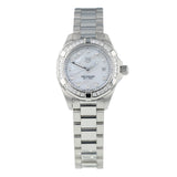 Tag Heuer Aquaracer Diamonds White Dial Silver Steel Strap Watch For Women Wbd1415 Ba0741