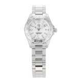 Tag Heuer Aquaracer Quartz Mother Of Pearl White Dial Silver Steel Strap Watch For Women Wbd1411 Ba0741