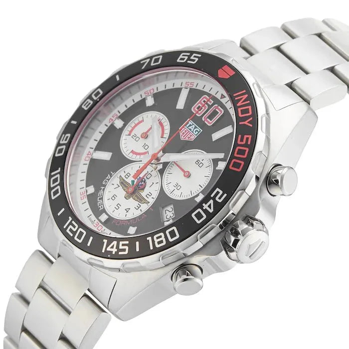 Tag Heuer Formula 1 Quartz Chronograph 43mm Mens Watch Stainless Steel Case Bracelet With Anthracite Dial