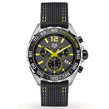 Tag Heuer Formula 1 Quartz Chronograph Grey Dial Black Nylon Strap Watch For Men Caz101ag Fc8304