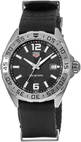Tag Heuer Formula 1 Quartz Black Dial Black Nato Strap Watch For Men Waz1015 Fc8198