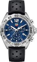 Tag Heuer Formula 1 Chronograph Blue Dial Black Rubber Strap Watch For Men Caz101k Ft8024