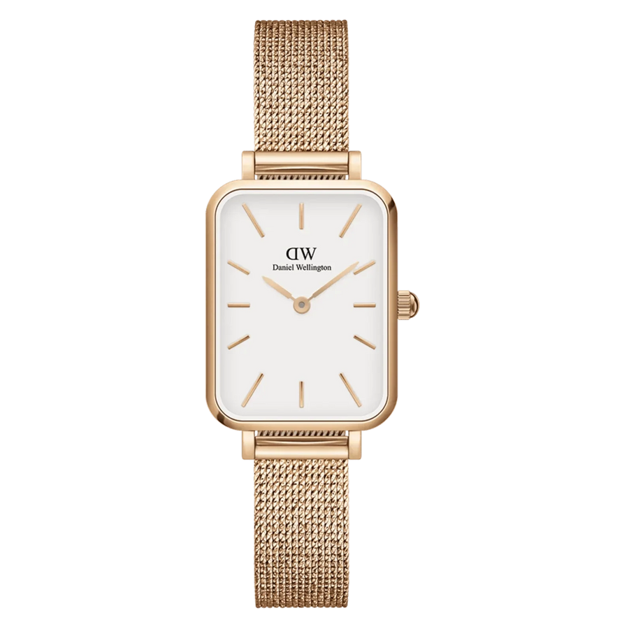 Daniel Wellington Ladies Rose Gold Quadro Watch Dw00100431