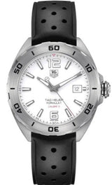 Tag Heuer Formula 1 Quartz White Dial Black Rubber Strap Watch For Men Waz2114 Ft8023