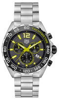 Tag Heuer Formula 1 Chronograph Grey Dial Silver Steel Strap Watch For Men Caz101ag Ba0842