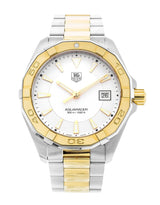 Tag Heuer Aquaracer White Dial Watch For Men Way1120 Bb0930