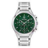Bulova Curv Mens Green Watch 96a297
