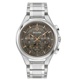 Bulova Curv Mens Grey Watch 96a298