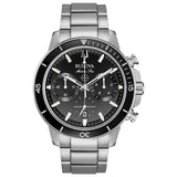 Bulova Marine Star Mens Black Watch 96b272