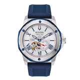 Bulova Marine Star Mens White Watch 98a225