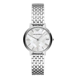Emporio Armani Mother Of Pearl Dial Silver Steel Strap Watch For Women Ar11112