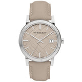 Burberry Mens Watch The City Check Champagne Bu9010