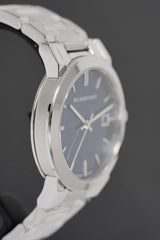 Burberry Mens Watch The City Steel Blue Bu9031