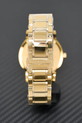 Burberry Mens Watch The City Steel Gold Bu9033