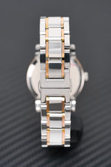 Burberry Ladies Watch Check Stamped Two Tone Bu9105