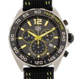 Tag Heuer Formula 1 Quartz Chronograph Grey Dial Black Nylon Strap Watch For Men Caz101ag Fc8304