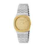 Gucci 25h 18ct Yellow Gold Plated Ladies Watch
