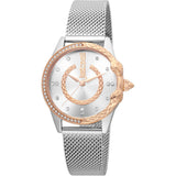Just Cavalli JC Giro Steel Silver Rose Gold Serpente Zircons