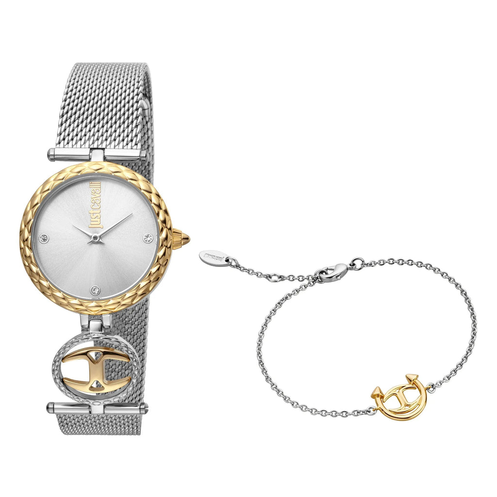 Just Cavalli SET With Bracelet Steel TwoTone Yellow Gold