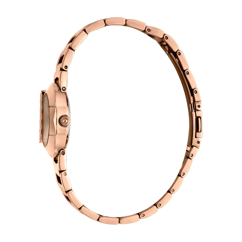 Just Cavalli Steel Rose Gold Zebra Glitter