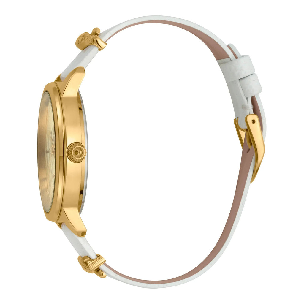 Just Cavalli Just per me Leather White Yellow Gold Zebra Glitter