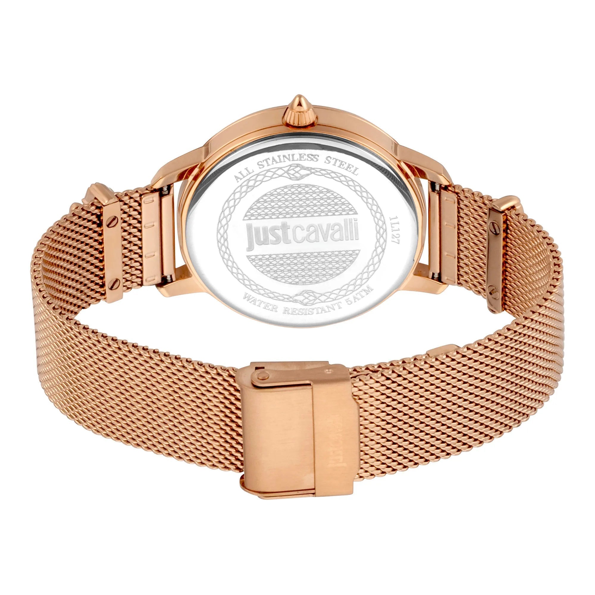 Just Cavalli Just per me Steel Rose Gold Blue Zebra Glitter
