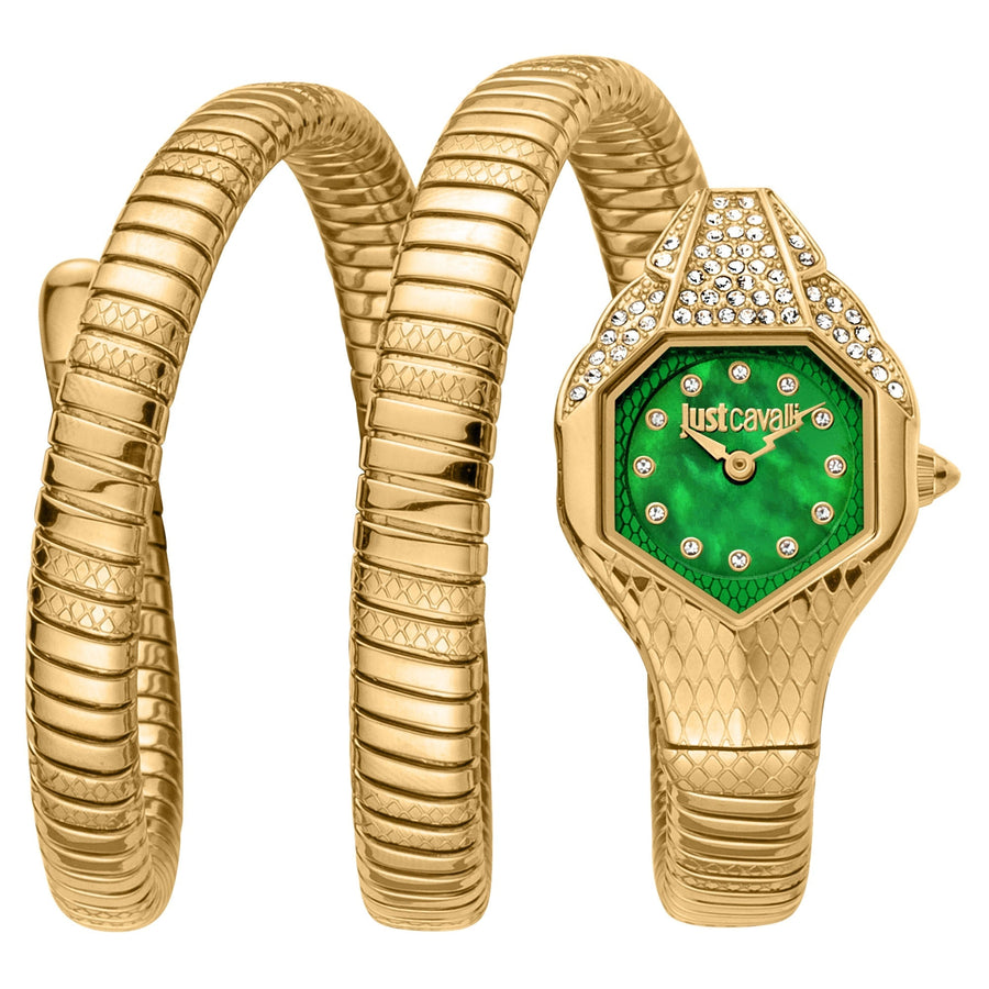 Just Cavalli Glam Evo 7 Doppio Yellow Gold Green