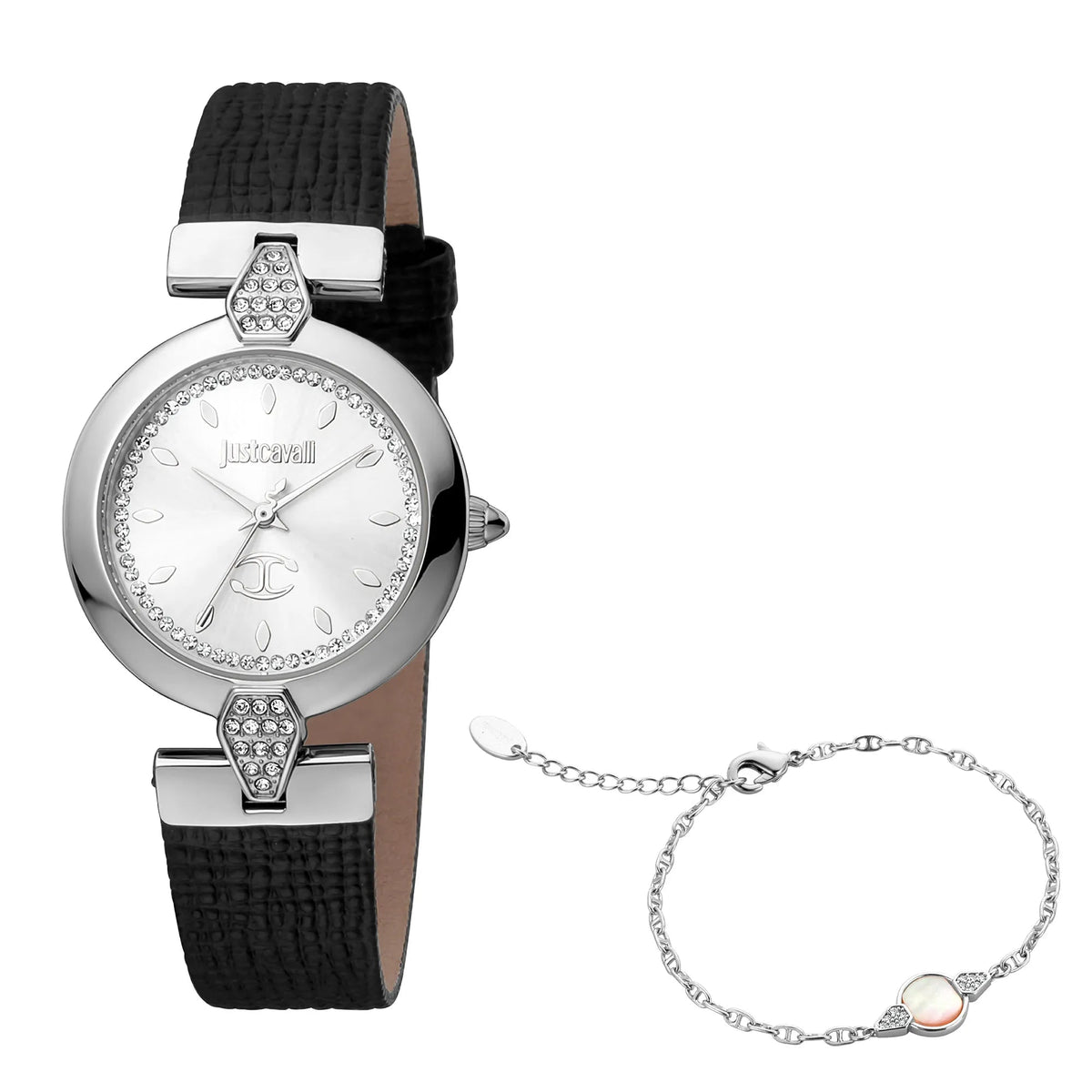Just Cavalli Donna moderna Silver Leather