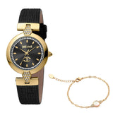 Just Cavalli Donna moderna Yellow Gold Leather