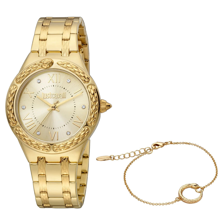 Just Cavalli Cucitura Yellow Gold