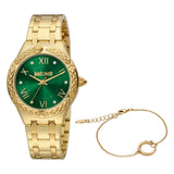 Just Cavalli Cucitura Yellow Gold Green