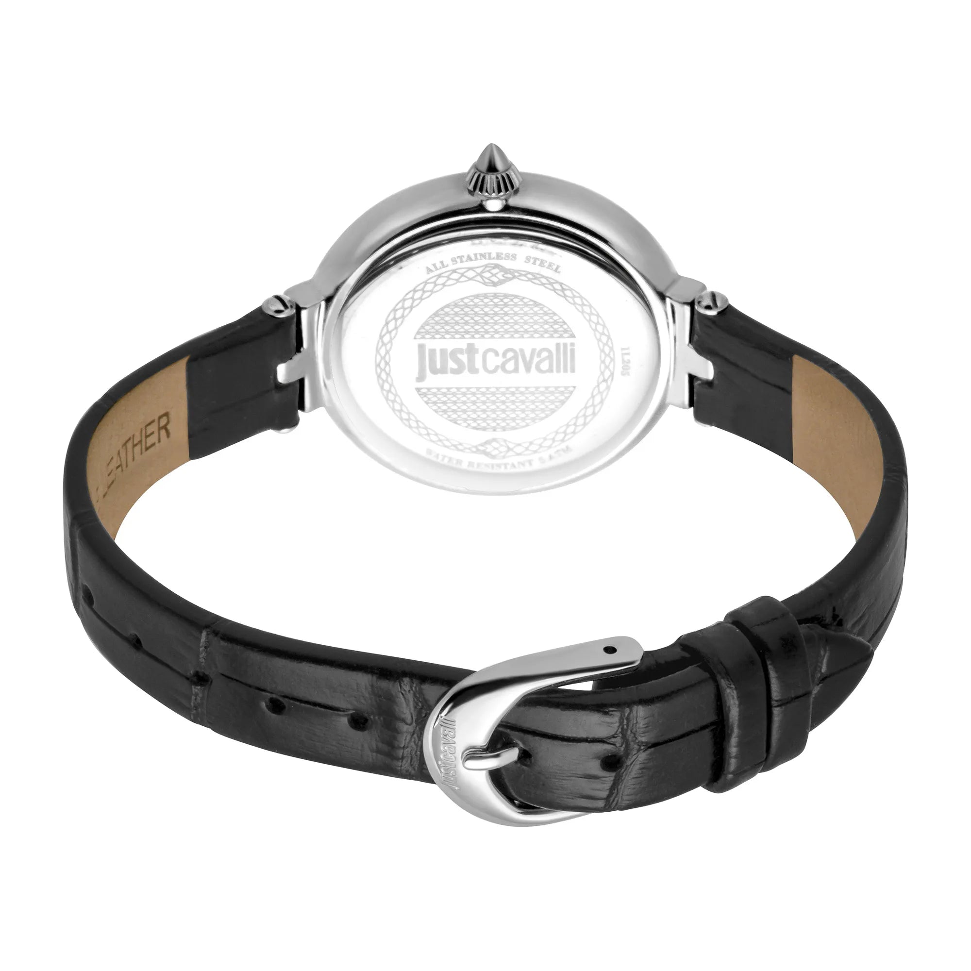 Just Cavalli Snake Creazione Silver Leather