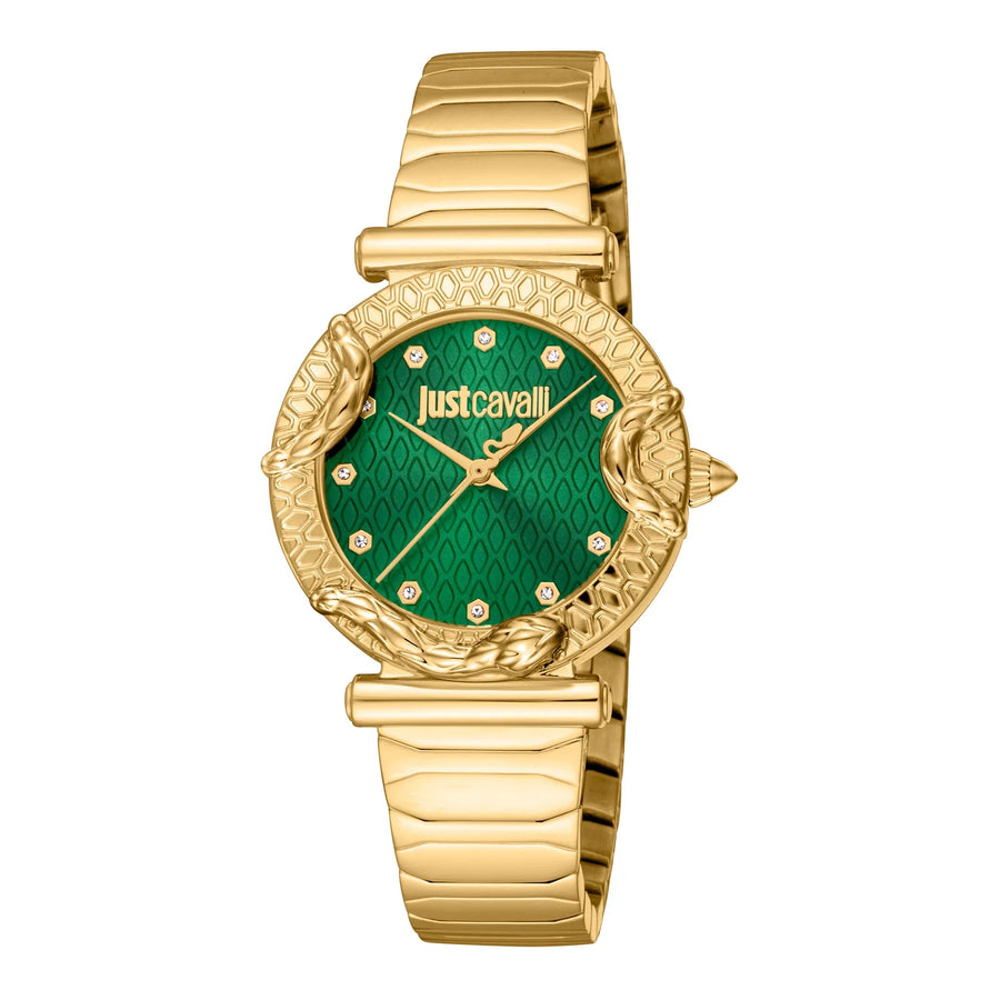 Just Cavalli Atrani Yellow Gold Green