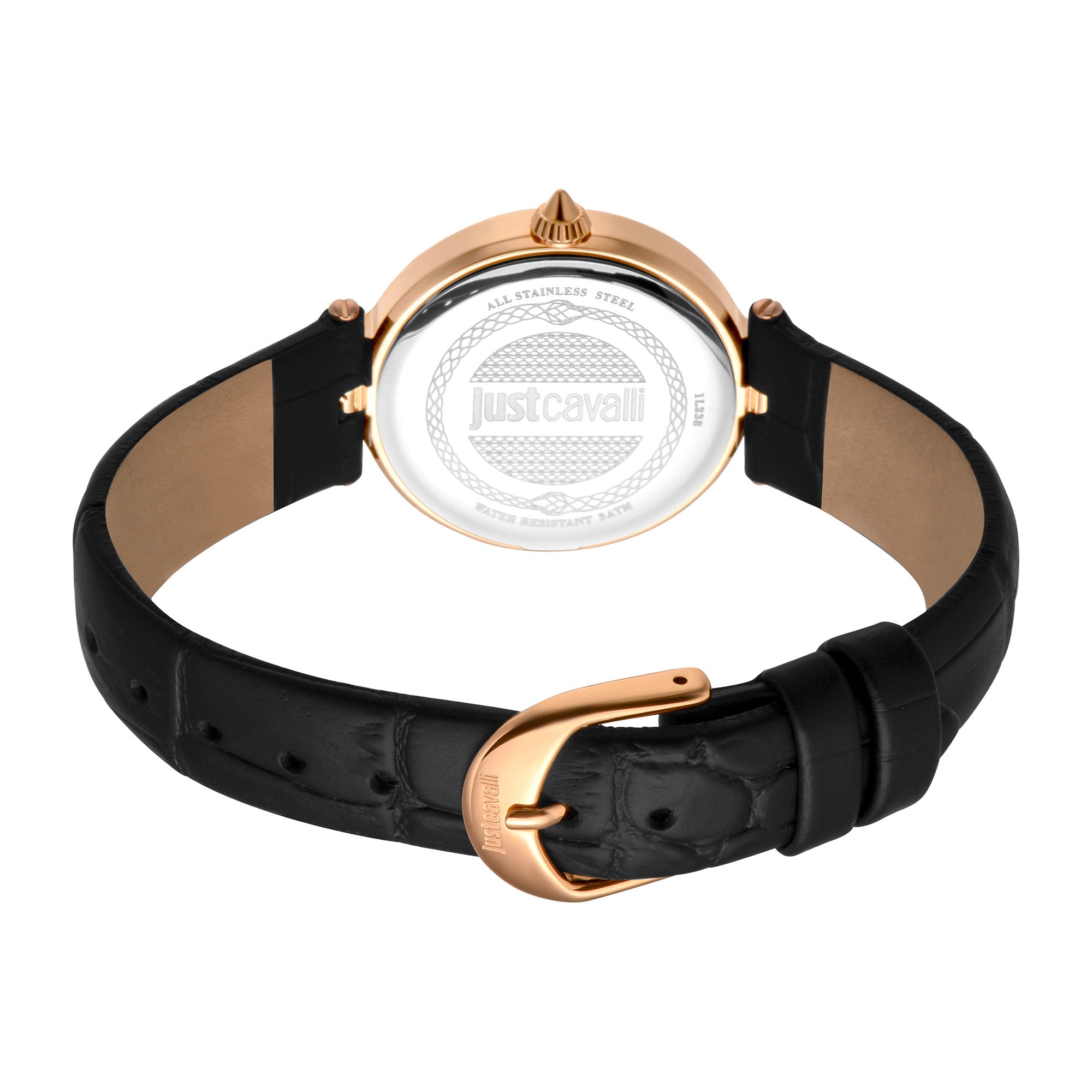 Just Cavalli Luce Leather Black RG