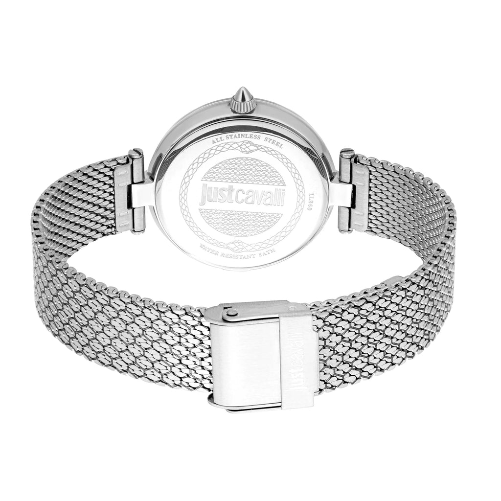 Just Cavalli Obsessive Snake Silver Blue
