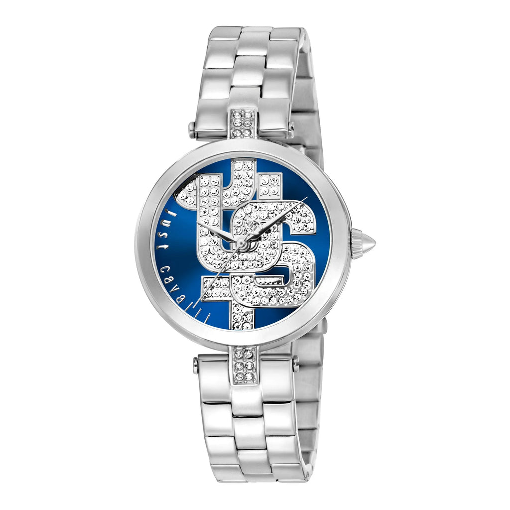 Just Cavalli Maiuscola Silver Blue