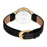Just Cavalli Puntale Black Leather Yellow Gold