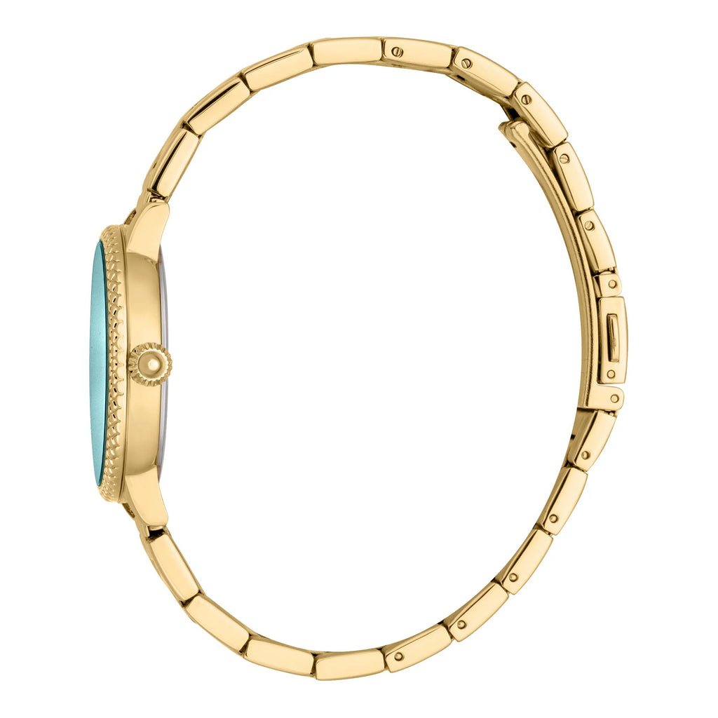 Just Cavalli Miraggio Yellow Gold Turquoise