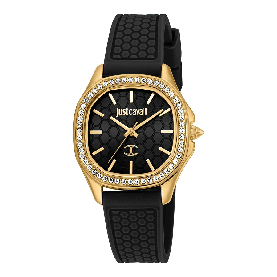 Just Cavalli Quadro Black Silicon