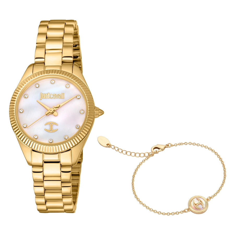 Just Cavalli Pacentro Yellow Gold MOP
