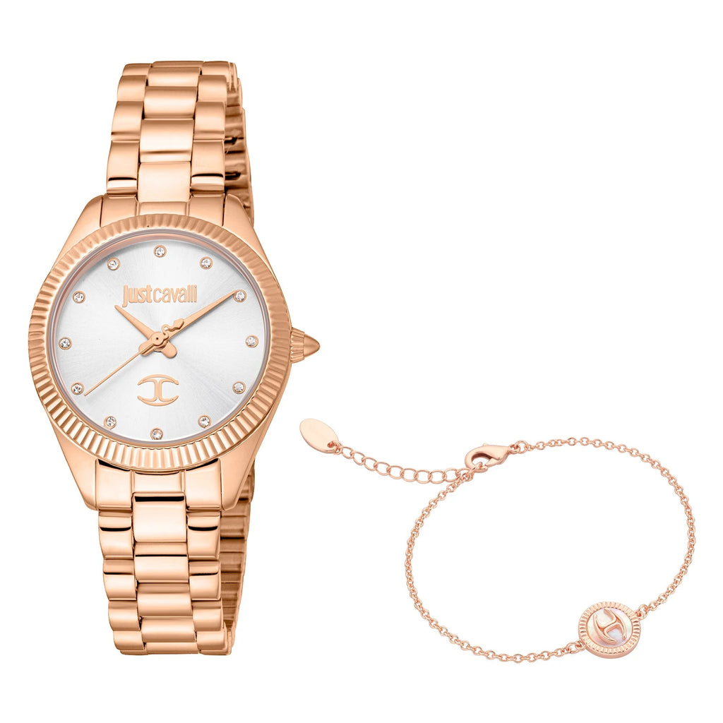 Just Cavalli Pacentro Yellow Gold Silver Grey