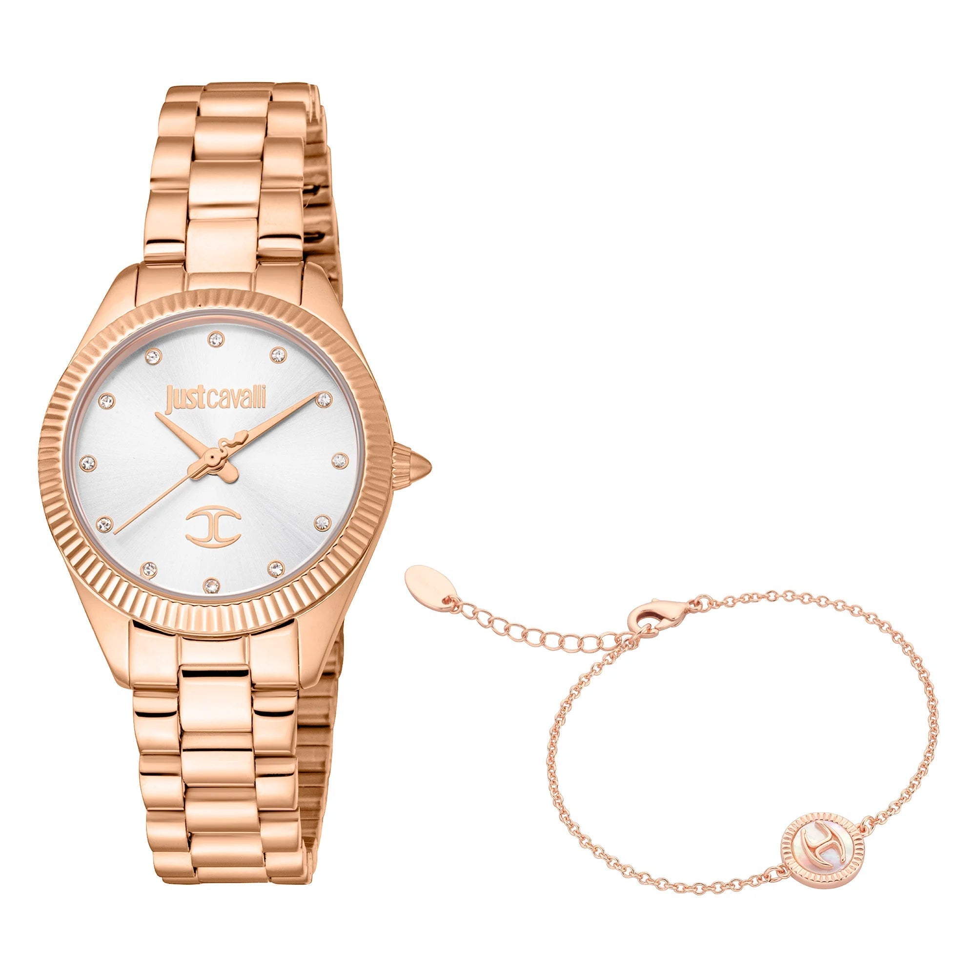 Just Cavalli Pacentro Yellow Gold Silver Grey